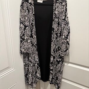 Floral Black and White Women's Dress.